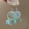 Blue Ocean Flower Shell Stud Earrings: Sweet, Girly, Vacation-Style Fashion Accessories