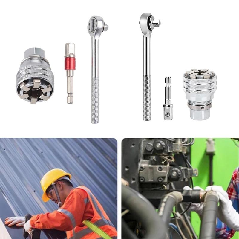 Ratchet Combination Socket Wrench Set Motorcycle Torques Tool Auto Mechanic Mechanical Workshop Improvement Tool