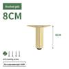Adjustable Gold/Black Furniture Legs: Aluminum Alloy Support Feet for Bathroom Cabinets and Sofas