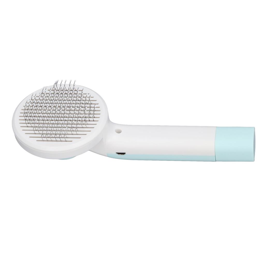 Pet Slicker Brush 2 in 1 Detangling Self Cleaning Floating Hair Removal Pet Grooming Comb with Nail Grinder for Cat