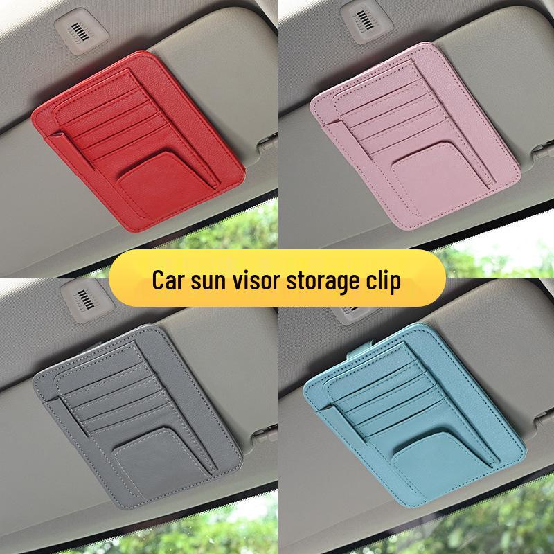 Car Sun Visor Multifunctional Document and Glasses Clip Holder