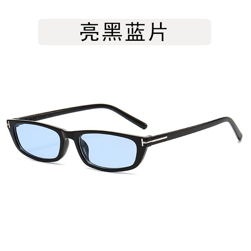 European American Style Men's Sunglasses Rectangle Shape UV Protection Sunglass for Women Trendy Stylish Female Sun Glass