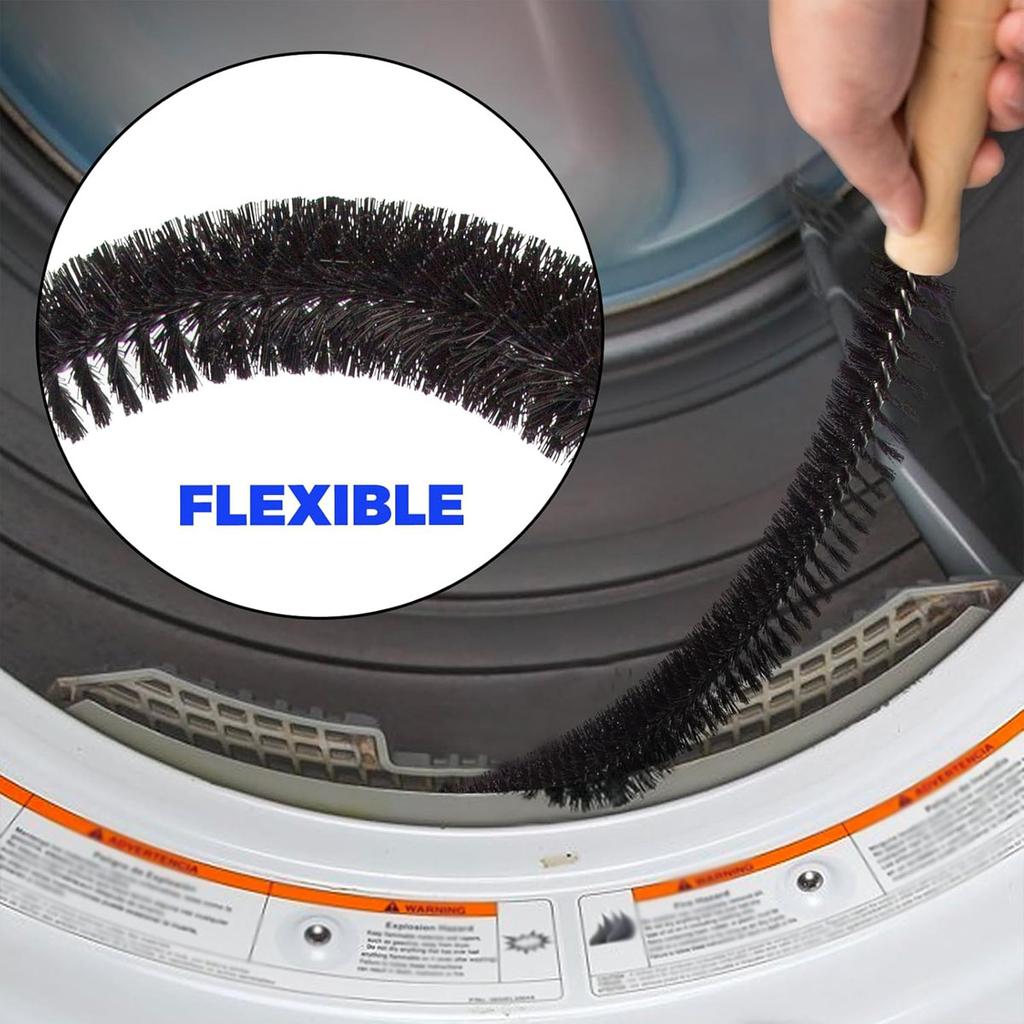 1pc Multi functional dryer vent cleaning kit - flexible cotton brush suitable for vents, radiators, and household appliances