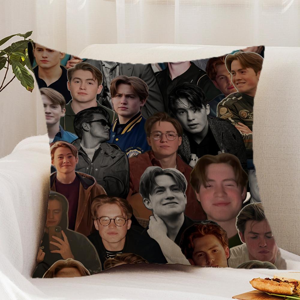 K-Kit C-Connor Cushion Cover Premium Comfort Reversible Pillow Cover - Dual - Use Design for Home & Car