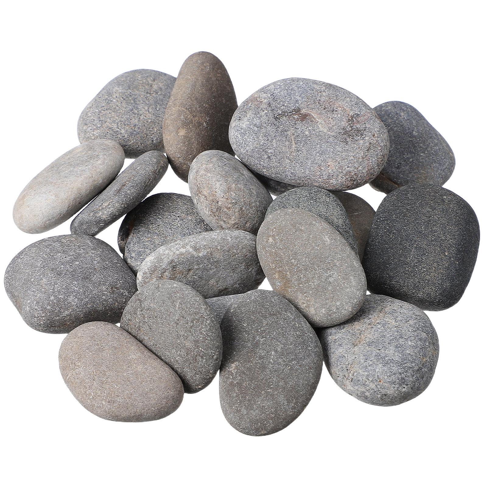 

20Pcs Premium Natural Flat Smooth Surface River Stones for Rock Painting Crafts DIY Inspirational Quotes Art