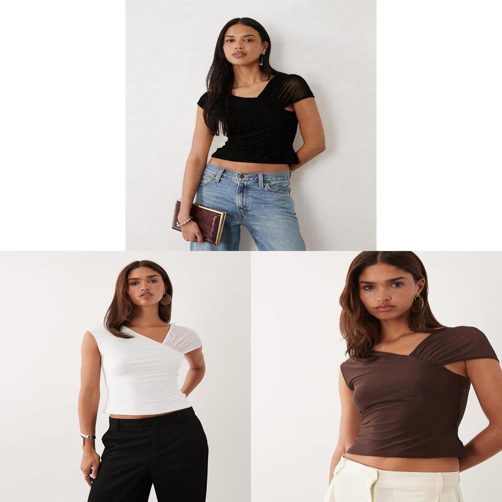 Asymmetric Mesh Tshirt For Women With Spliced Design Summer Beachwear For Teens