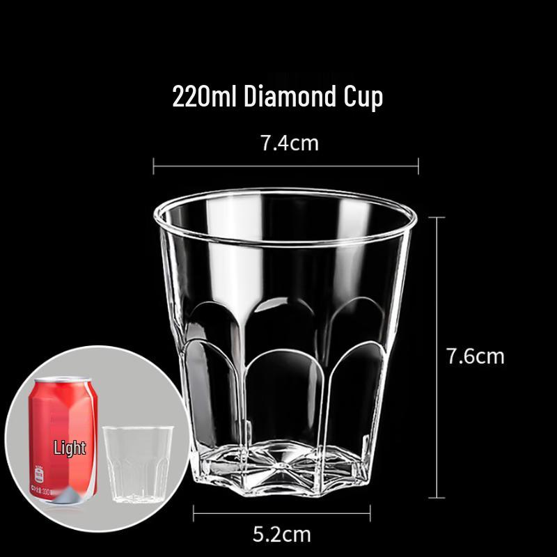 ShijiXi Disposable Hard Plastic Cups