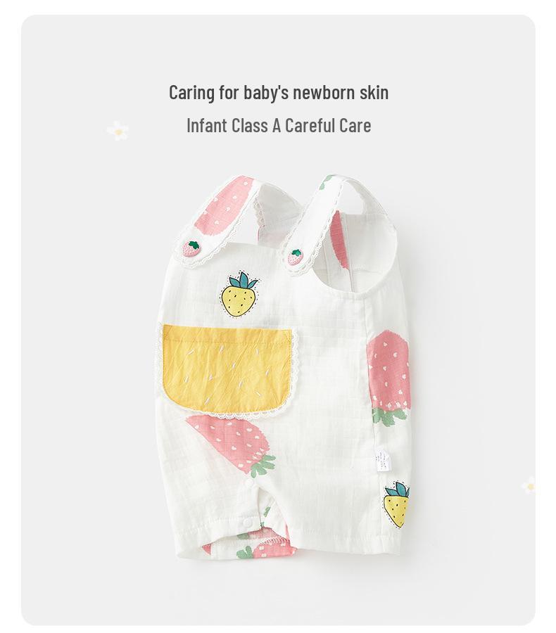 2025 Summer Baby Romper: Pure Cotton Crawling Suit & Bodysuit for Newborn Girls (Style 3686)