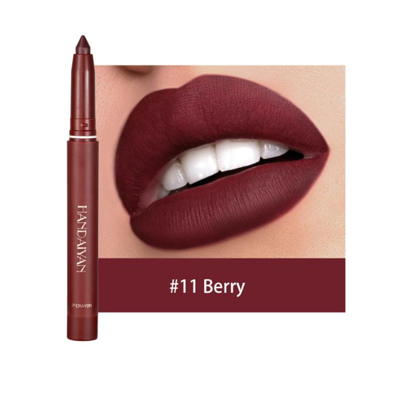 12 Kolorów Nawilżająca Aksamitna Szminka Jedwabista Szminka Narzędzie do Szminki Piękno Wodoodporny Makijaż Usta Automatyczna Kredka Konturówka Maskarada