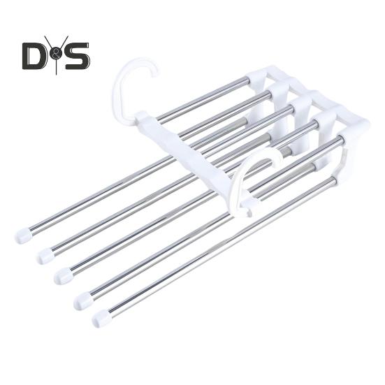 Вешалка для брюк с вращающимся крючком Прочная несущая телескопическая складная многофункциональная вешалка для брюк Вешалка для брюк 594₽