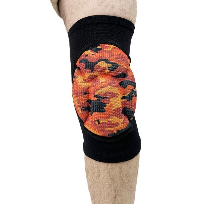 Camouflage Sponge Knee Pads Anti-collision Worship Buddha Knee Pads Thickened Sponge Leg Pads Gardening Kneeling Shock Absorption Tool