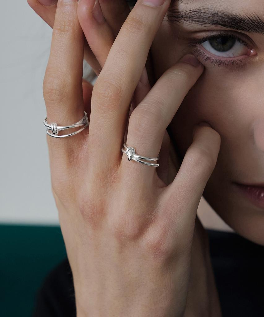 Tou Np027 Double Twist Band Open Ring
