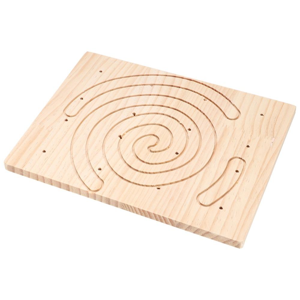 Multiple Holes Wooden Scratching Board Wood Cage Accessory Claws Scratching Board Pet Hedgehog