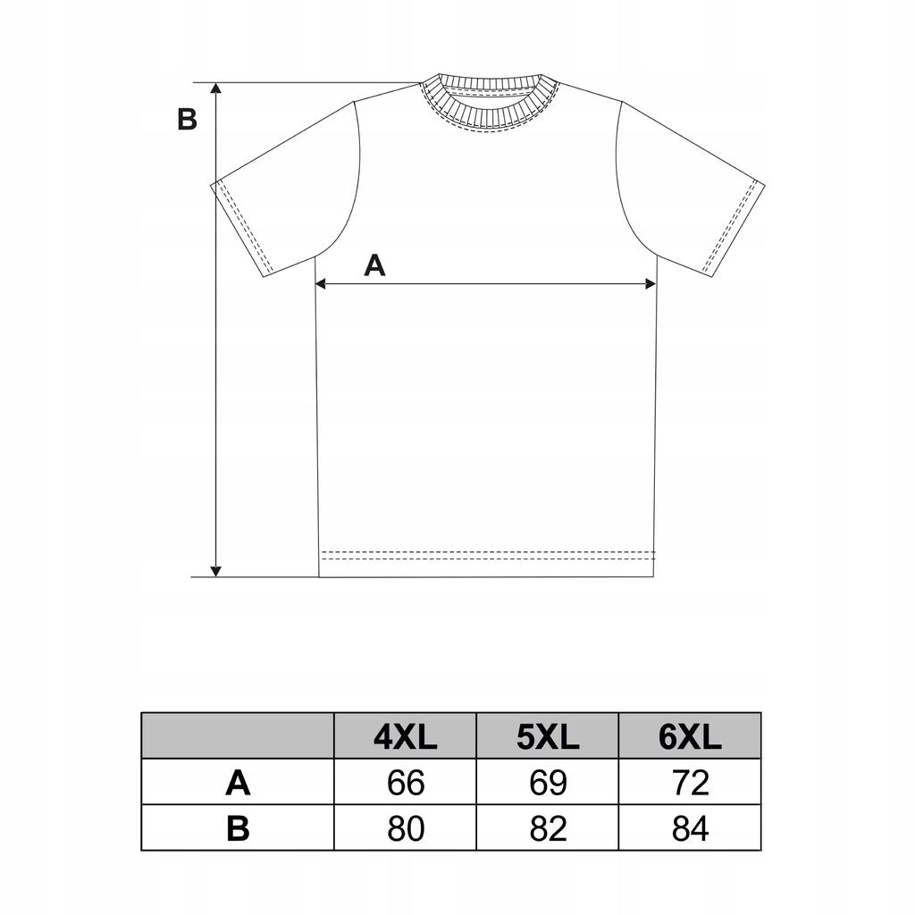 T-Shirt Men's Cotton Short Sleeve 4XL White