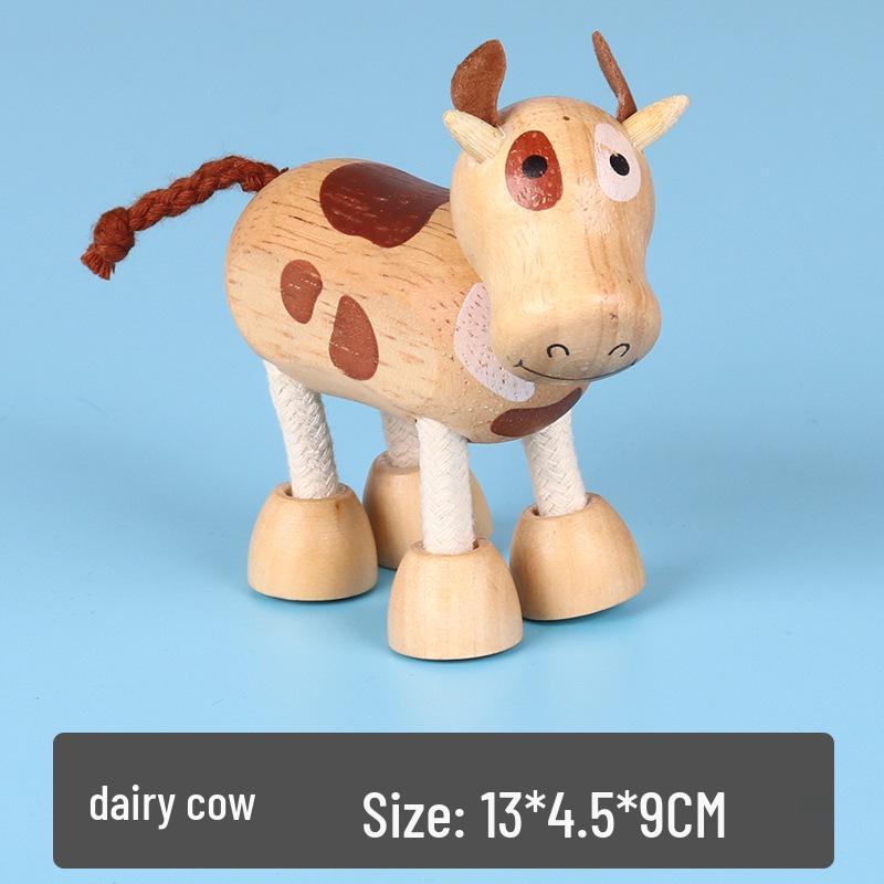 

Деревянная кукла-жираф - Модель игрушки маленького животного для детей