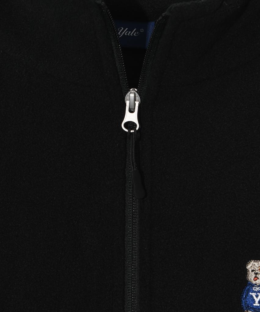 Yale Embroidery Dan Fleece Track Jacket_Black