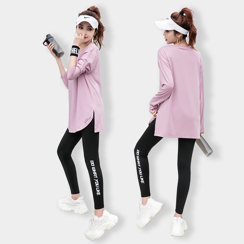 Plus Size Yoga Fitness Long Sleeve T-shirt - Ideal for Running & Gym, Supports 200 lbs, New 2023
