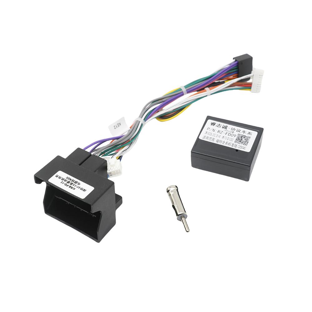 9 Inch 2DIN Car Radio Fascia Panel Adapter For Ford C-Max S-Max Fiesta Galaxy Kuga Mondeo Transit Connect Focus Wiring Harness