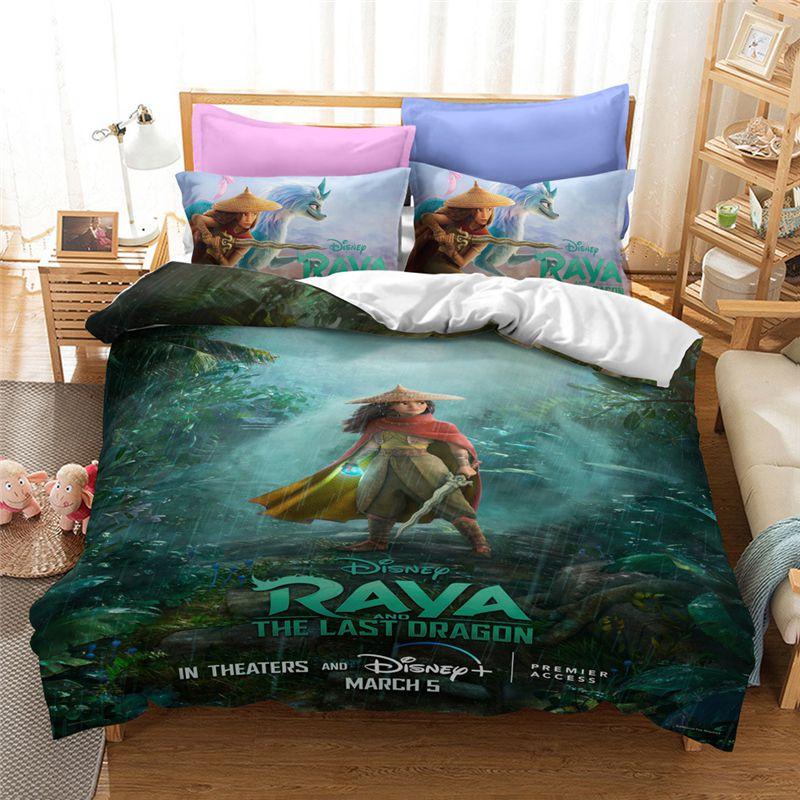 Luxurious Raya And The Last Dragon Bedding Set With Beautiful 3d Printed Design
