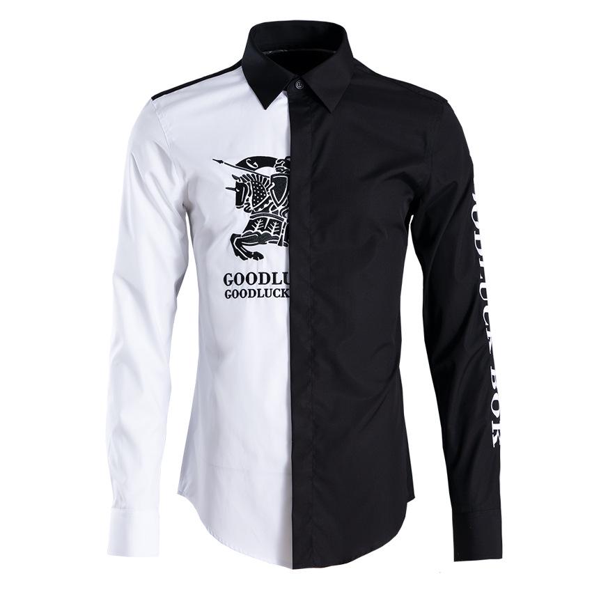 Algodón hombre manga larga retro pintura al óleo patrón estampado camisa  casual camisa bordada de hombre comprar a buen precio — entrega gratuita,  reseñas reales con fotos — Joom