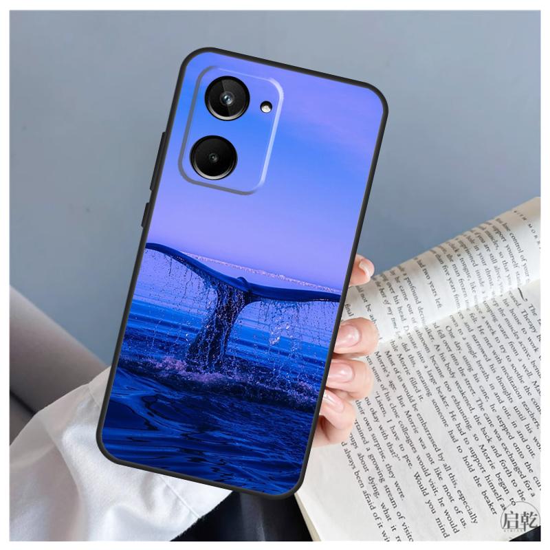 

Blue Whale For Realme C61 C63 C71 C55 C67 C51 C75 C65 C53 C35 11 12 13 14 Pro Plus GT6 GT7 15 Pro Case Realme C35