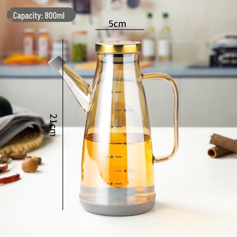 Ruhan Linuo Champagne Glass Oil Dispenser Set, 800ml