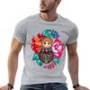 Summer Harajuku Custom T Shirt Heavyweight Informal New Arrival Matryoshka Jewel, Tatoo Designsweat Short Vintage Sleeve Tee