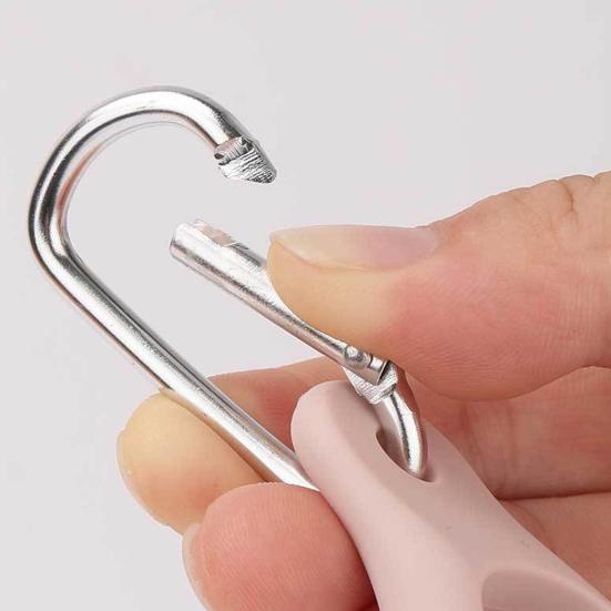Water Bottle Hanging Buckle Drink Bottle Holder with Carabiner 3 Holes Design Compact Size Portable Silicone Water Bottle Buckle