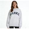 Womens Loose Fit Crewneck Sweatshirt Cotton Embroidered Casual Top Students