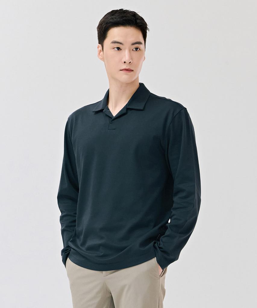 CHASECULT Men'S Open-Neck Collared T-Shirt-Dezk5106B0G