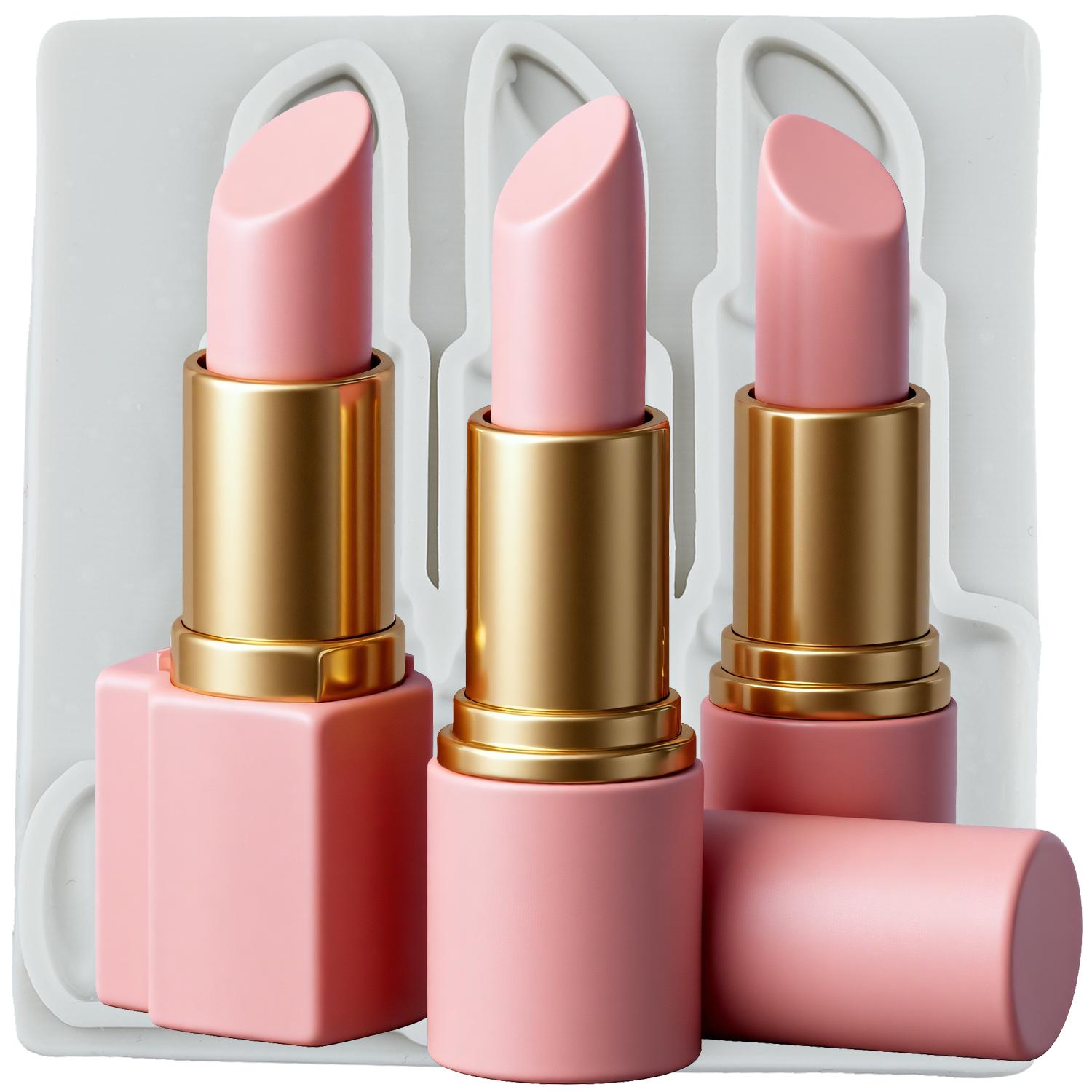 

Lipstick Silicone Mold Goddess Rose Lipstick Fondant Molds Cake Decorating Tools Cupcake Topper Candy Sugar Craft Gum Paste Polymer Clay серый
