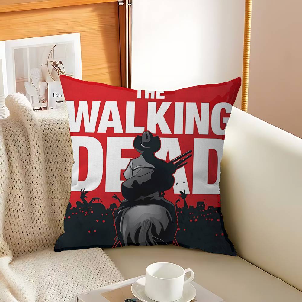 Classic Movie T-the W-walking D-dead Decorative Room Aesthetics Pillow Case Home Decor Bedroom Sofa Bed Couch Pillow Cover