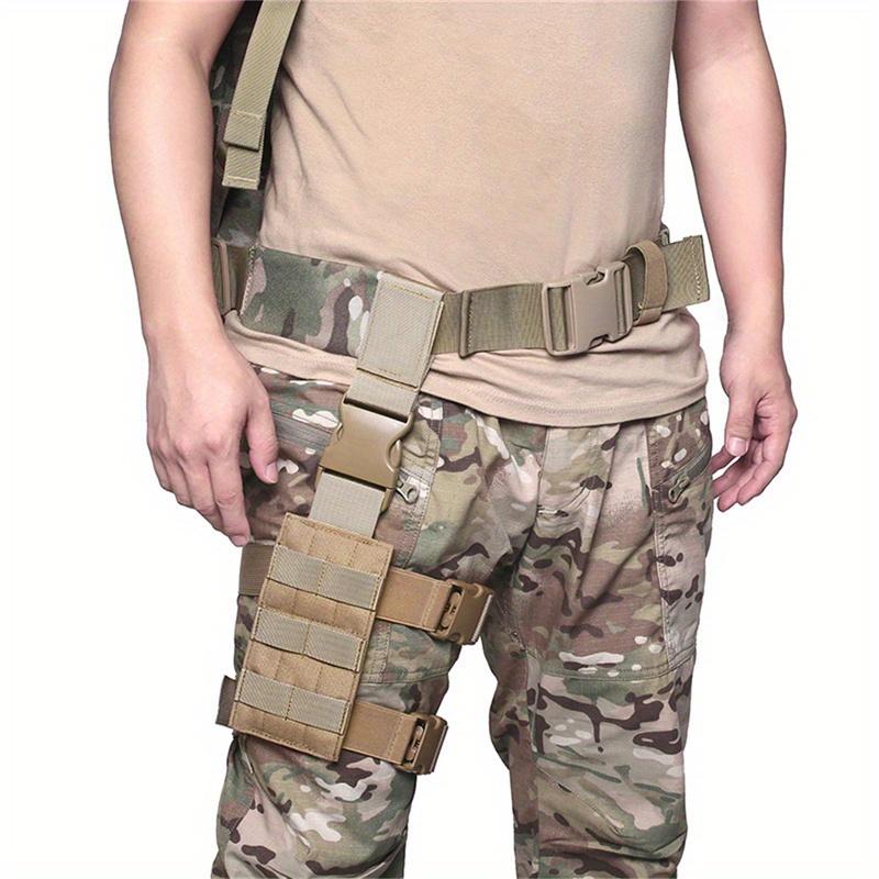 1PC Universal Drop Leg Holster Thigh Platform MOLLE Gun Holster for Hunting Paintball Panel with Adjustable Molle Straps