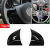 Accessoires de Voiture en ABS Cache-Volant Garniture Pour VW Golf 6 MK6 Passat B7 Jetta Bora CC Tiguan Caddy Touran Motif Fibre de Carbone