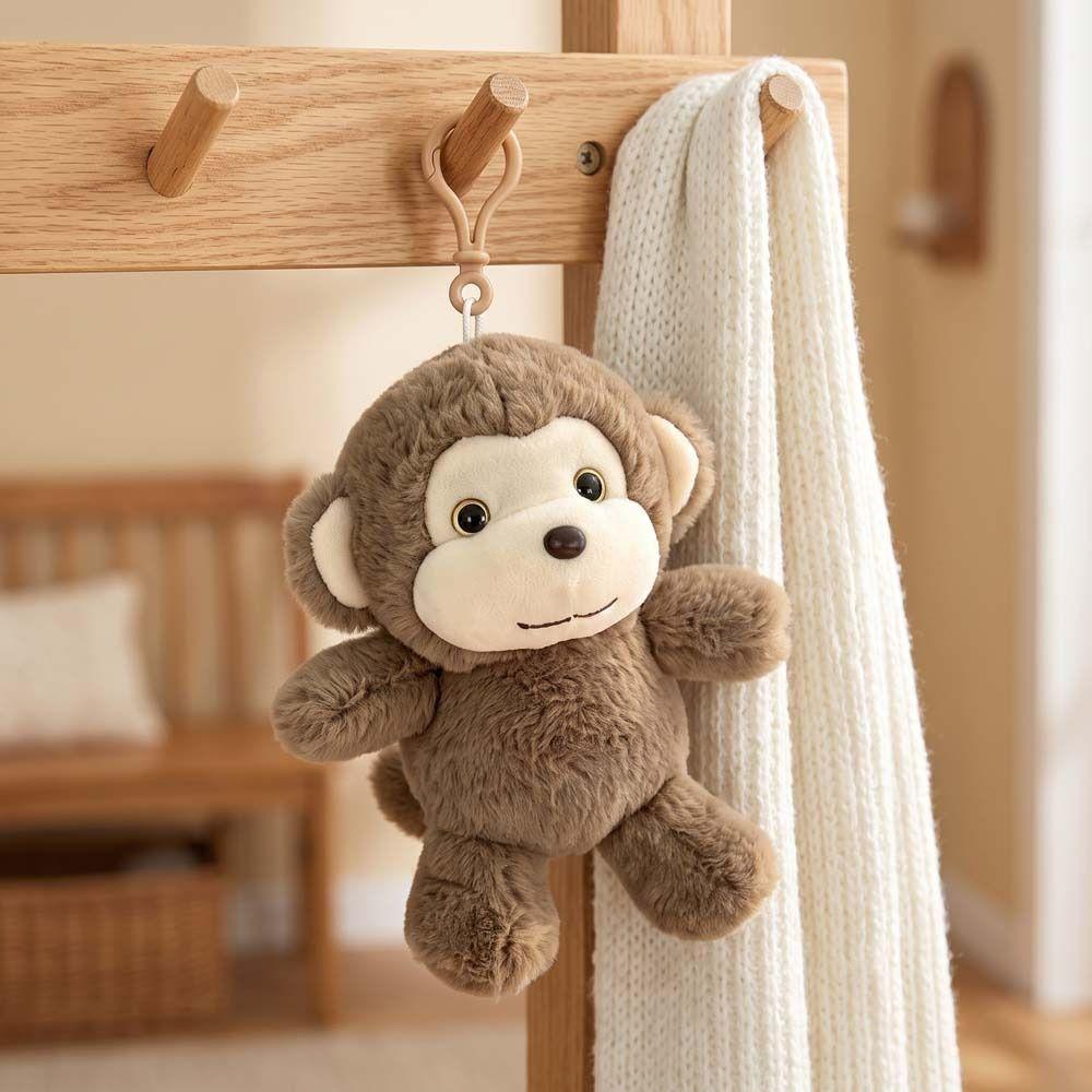 Taschenanhänger Simulation Affenpuppe Stofftier Affe Stofftier Anhänger Baby Beruhigungspuppe