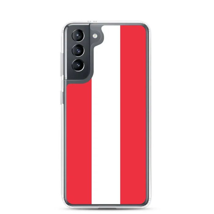 Coque Téléphone Drapeau De l'Autriche Samsung Galaxy S21