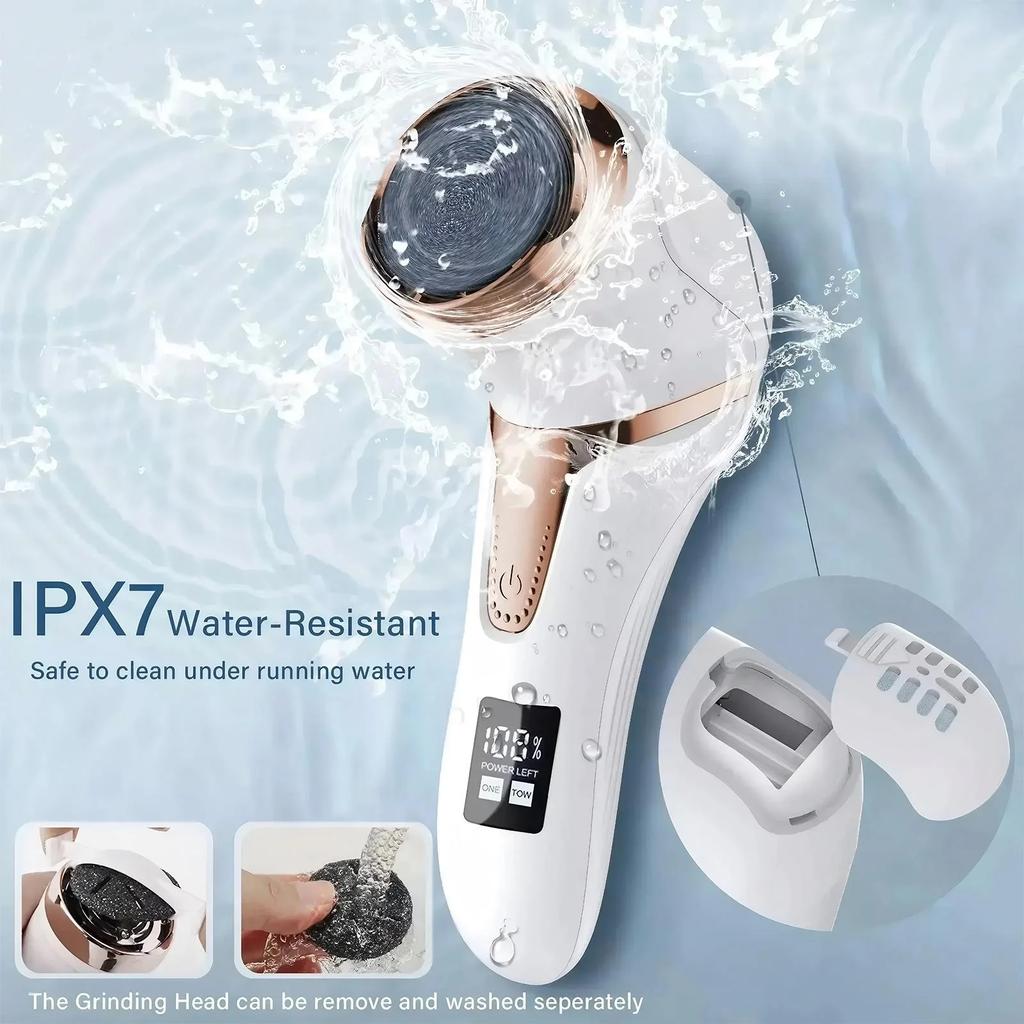 Electric Foot Grinder Callus Remover Vacuum Pedicure Machine Waterproof Foot Care Tool Home Use Easy Clean