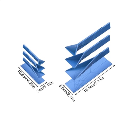 Polygons Flat 3-in-1 Measuring Spoons, Polygons Foldable Magnetic Measuring Spoons, Flat Kitchen Gadgets for Scooping Cooking Baking Liquid Ingredient