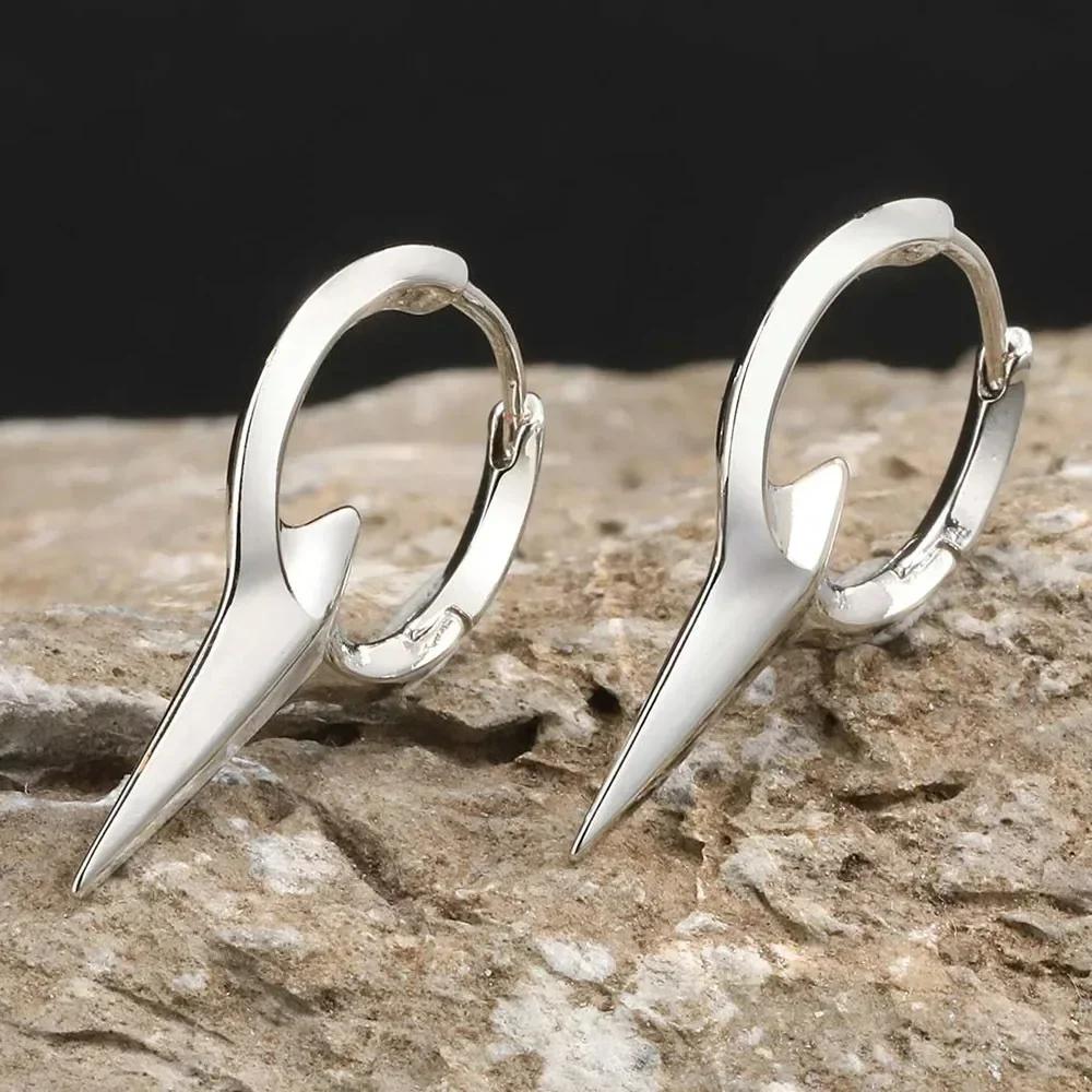 Punk Goth Dornen Herz Kreuz Ohrringe Roter Tropföl Rose Blume Ohrring für Damen Punk Charms Zubehör Grunge Ohrringe