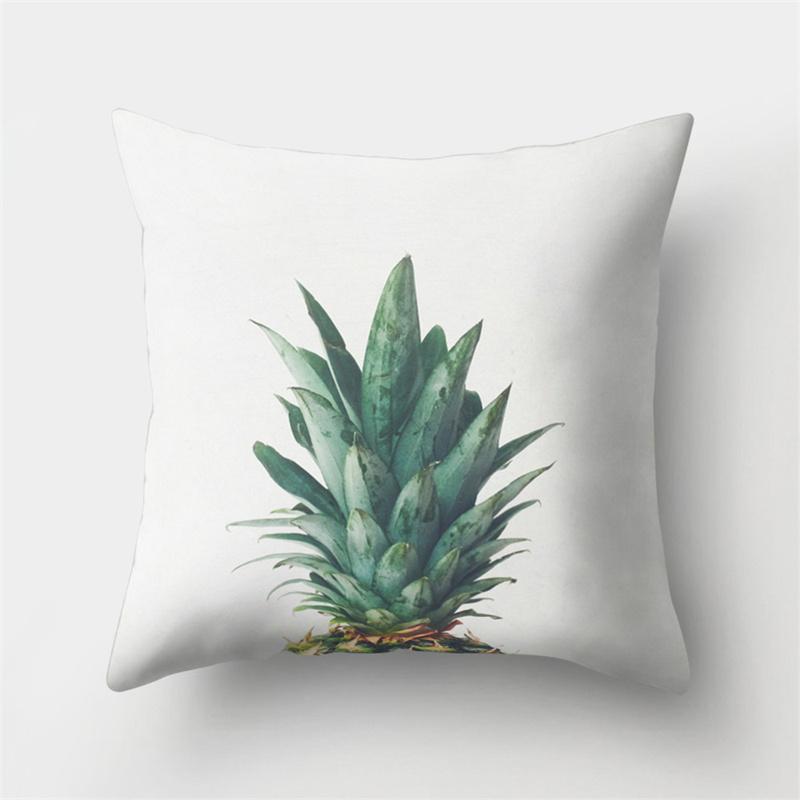 Pineapple Print Pattern Pillowcase Home Living Room Sofa Car Decoration Waist Cushion Cover Pillowcase