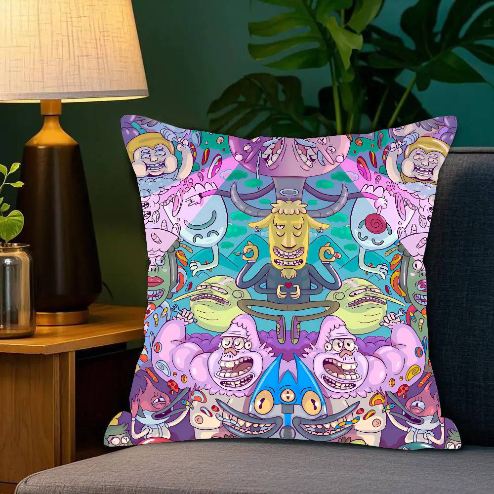 Anime T-The Midnight Gospel Pillow Case Square Pillow Bedroom Sofa Leisure Comfort Cushion Car Living Room Home Decoration