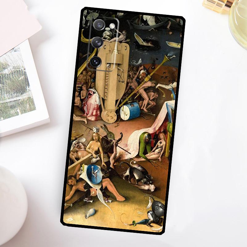 Hieronymus Bosch Art Painting Phone Case For Samsung Galaxy S25 Ultra S24 FE S20 S21 FE S22 S23 Plus S9 S10 S25 FE Cover