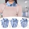 Fake Neck Blue Striped Accessories Detachable Dickey