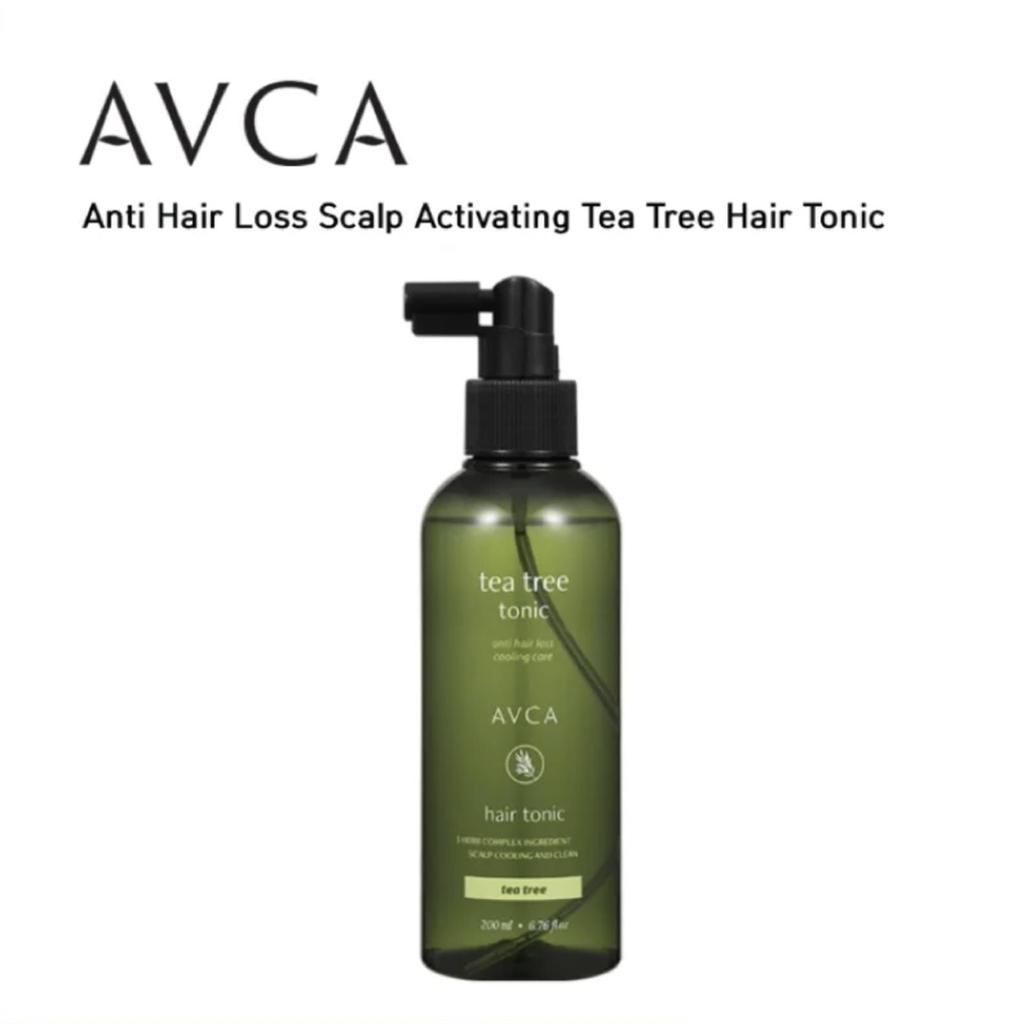 Lotion tonique anti-chute à l'arbre à thé pour cuir chevelu AVCA 200 ml