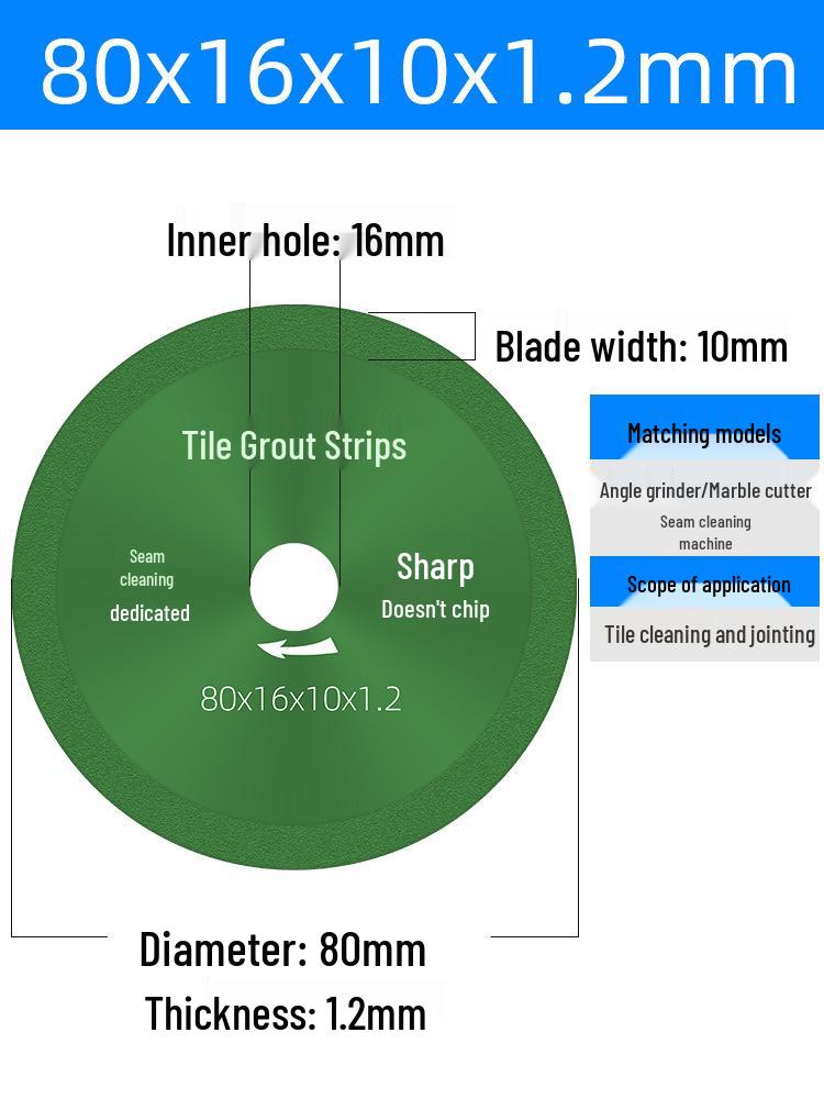 Ultradünne Diamant-Winkelschleifer: Fugenfüller, Schneidewerkzeug und Fliesenreinigungswerkzeug
