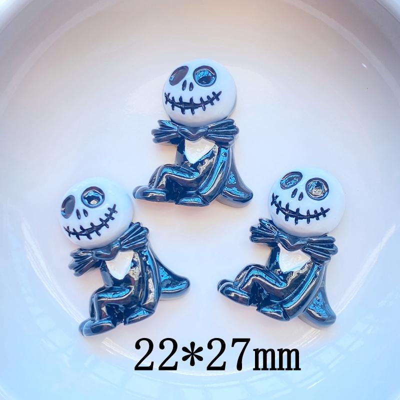10Pcs New Cute Hand Drawn Halloween Series Flat Back Resin Cabochons Scrapbooking DIY Jewelry Craft Decoration Accessorie