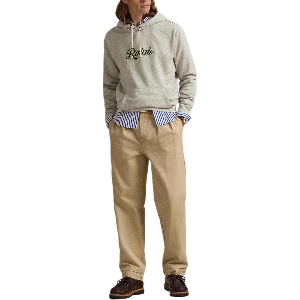 Polo Ralph Lauren Ss24 Logo Letter Print Hooded Long Sleeve Sweatshirt Men Sweatshirt Light-Floral-Gray MNPOKNI16823757-020