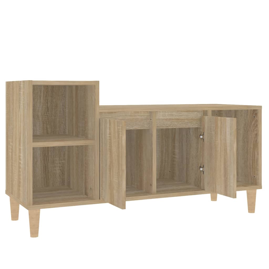 TV Cabinet in Sonoma Oak Finish 100 x 35 x 55 cm Engineered Wood
