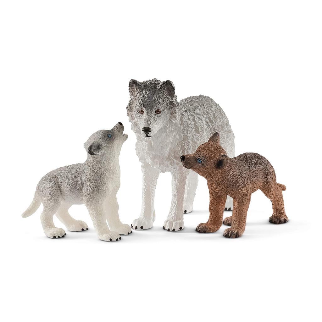 Schleich Wildlife Wolf Family Figurine 42472