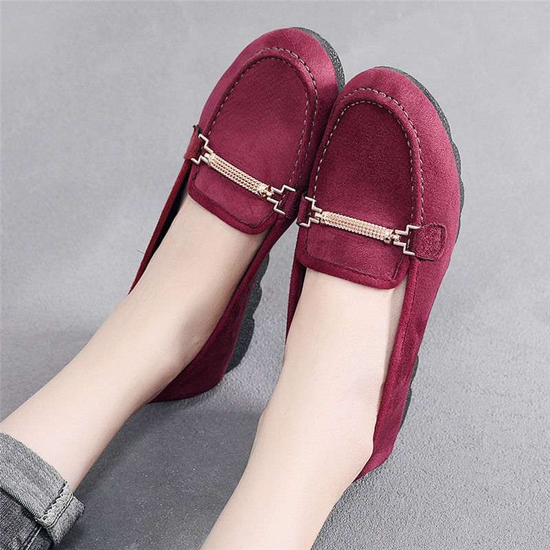 Polyurethane Sole Old North Cloth Shoes Women's Single Shoes Doudou Shoes Black Work Shoes Flat Sole Maternity Shoes Mother Shoes Large Size